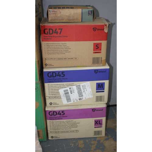 35 - 150 PH SHIELD DC03 WHITE COVERALL WITH HOOD, PACK OF YELLOW POLYTHENE APRONS, 3 CASES (10x1000 PER C... 