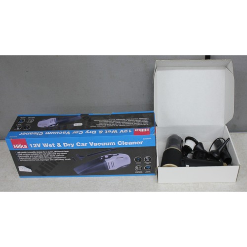 39 - HANDHELD VACUUM AND HILKA 12v WET AND DRY CAR VACUUM CLEANER