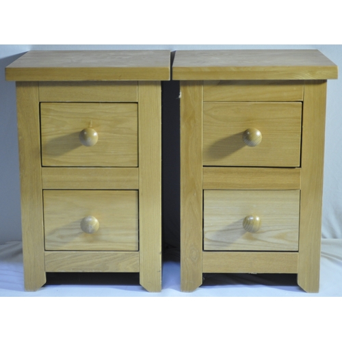 50 - PAIR OF 2-DRAWER BEDSIDE CABINETS