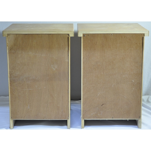 50 - PAIR OF 2-DRAWER BEDSIDE CABINETS