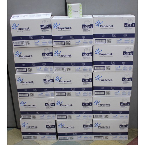 53 - 15 BOXES OF PAPERNET SUPERIOR FACIAL TISSUE - 12x90 PER BOX