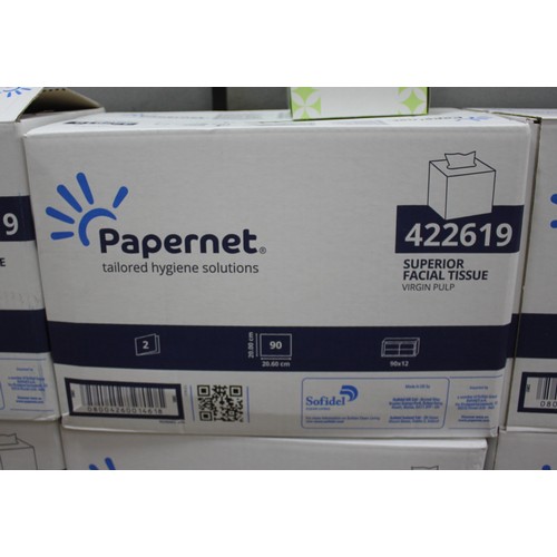 53 - 15 BOXES OF PAPERNET SUPERIOR FACIAL TISSUE - 12x90 PER BOX