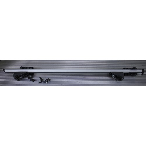 22 - HALFORDS ROOF BOX WITH FITTING BARS - NO KEYS