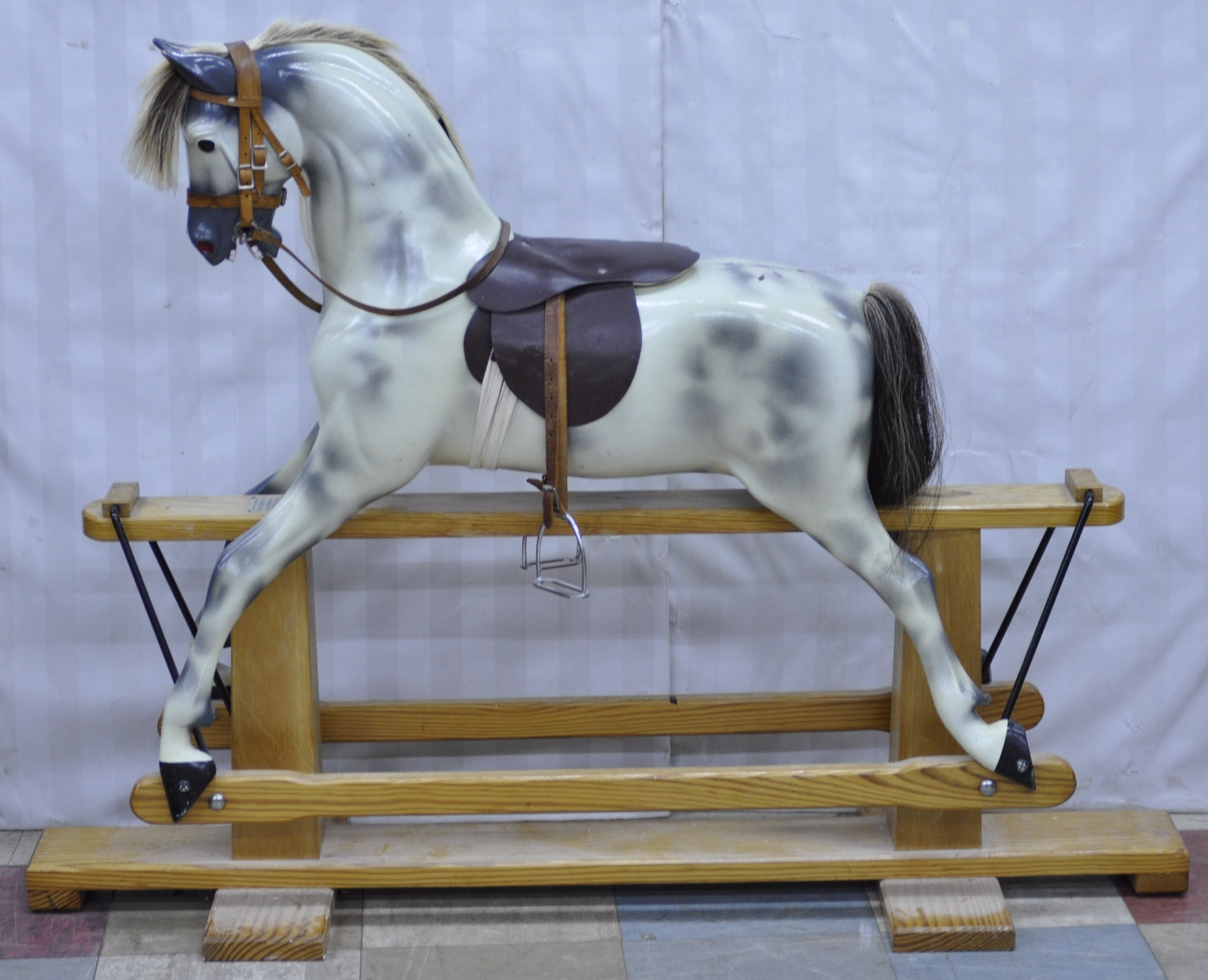 HADDON ROCKERS DAPPLE GREY ROCKING HORSE