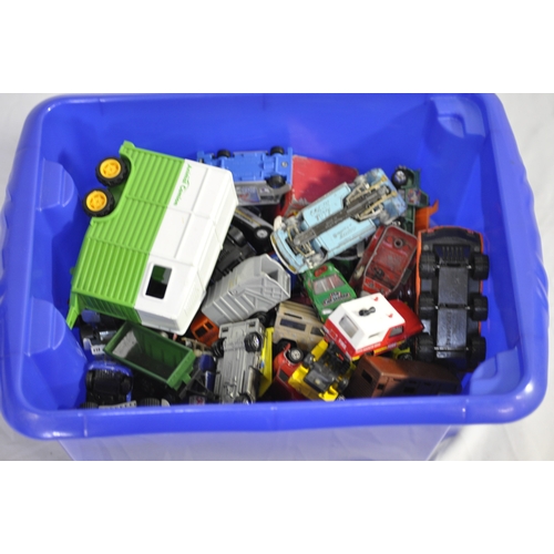 64 - BOX OF MODEL VEHICLES INCLUDING DIE CAST