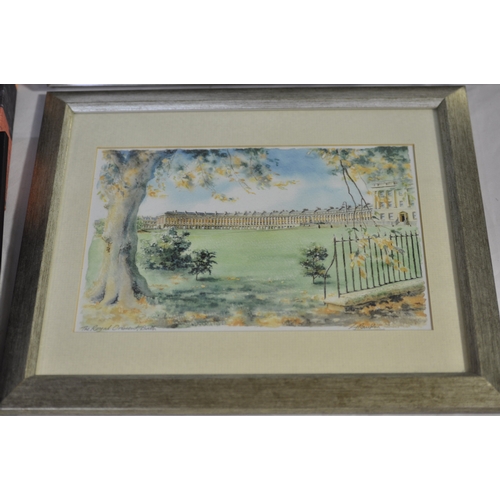 65 - FRAMED MIRROR AND QUANTITY OF PICTURES