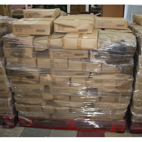69 - PALLET OF BLUE FLAT PACK APRONS