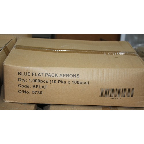 69 - PALLET OF BLUE FLAT PACK APRONS
