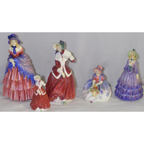 78 - 5 ROYAL DOULTON FIGURINES - 