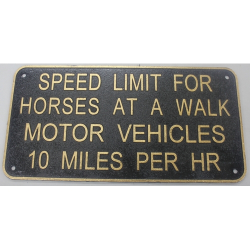 79 - REPRODUCTION SPEED LIMIT SIGN