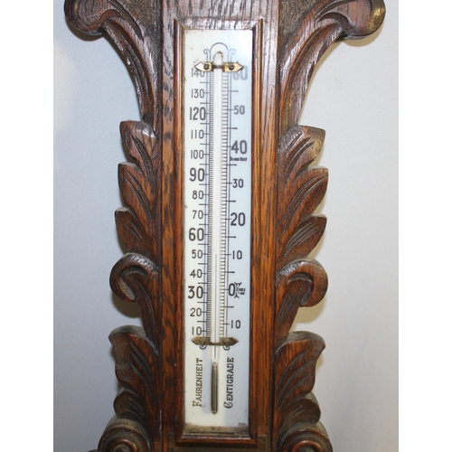 80 - DOLLOND AND AITCHISON, LONDON, BAROMETER - MISSING THERMOMETER GLASS COVER
