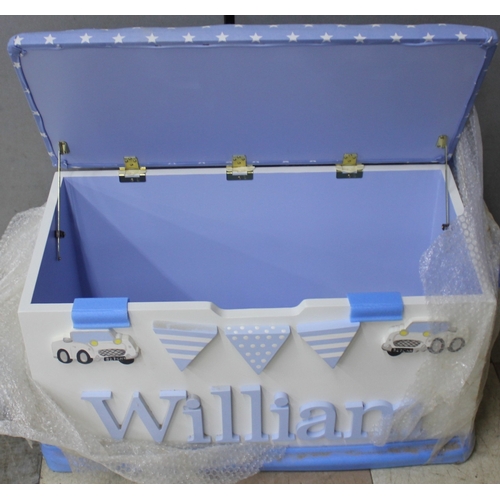 82 - WOODEN TOY BOX - 