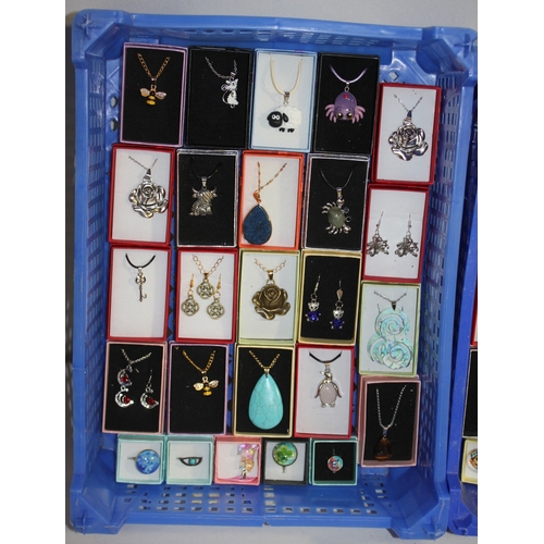 84 - 2 TRAYS OF COSTUME JEWELLERY