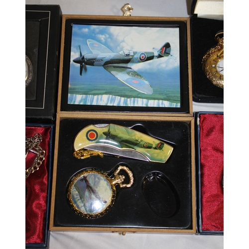 89 - VARIOUS POCKET WATCHES, PEN KNIFE AND WATCH SET