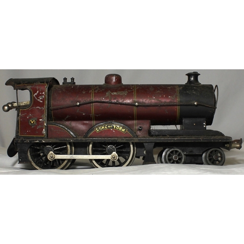 97 - 0 GAUGE CLOCKWORK LOCOMOTIVE AND TENDER