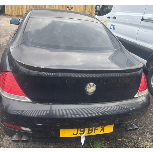 101 - 2007 BMW 630I SPORT AUTO REGISTRATION - J9 BFX 

2996cc 
PETROL 
BLACK 
COUPE
REGISTED 30 MARCH 2007... 