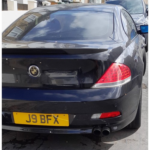 101 - 2007 BMW 630I SPORT AUTO REGISTRATION - J9 BFX 

2996cc 
PETROL 
BLACK 
COUPE
REGISTED 30 MARCH 2007... 