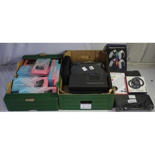 104 - 2 BOXES OF VARIOUS GAME CASES