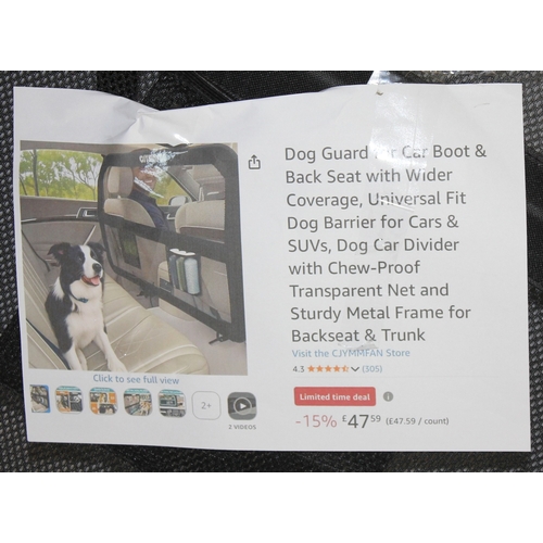 105 - DOG GUARD FOR CAR BOOT.  WITH OPTION OF LOT 106