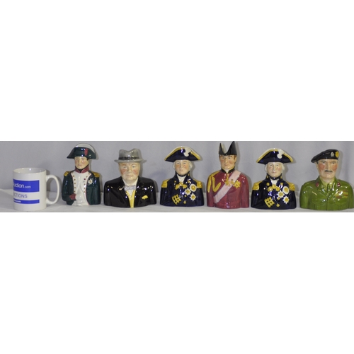 114 - 6 WOOD & SONS PORTRAIT JUGS
