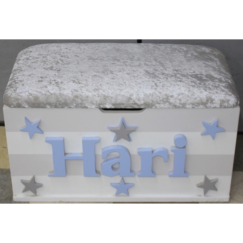 186 - WOODEN TOY BOX - 