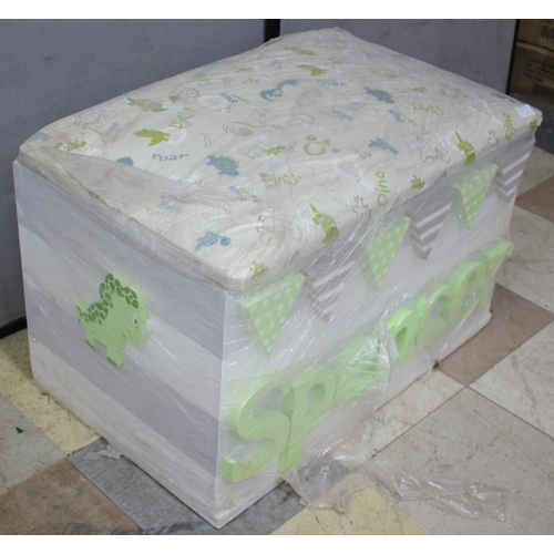 187 - WOODEN TOY BOX - 