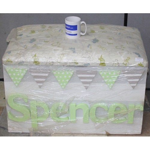 187 - WOODEN TOY BOX - 