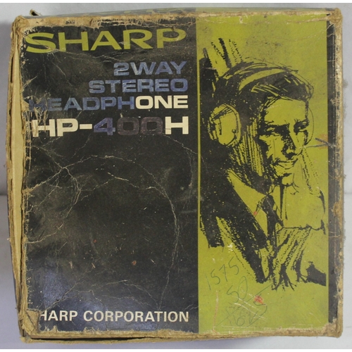 192 - PAIR OF SHARP HP-400H 2-WAY STEREO HEADPHONES