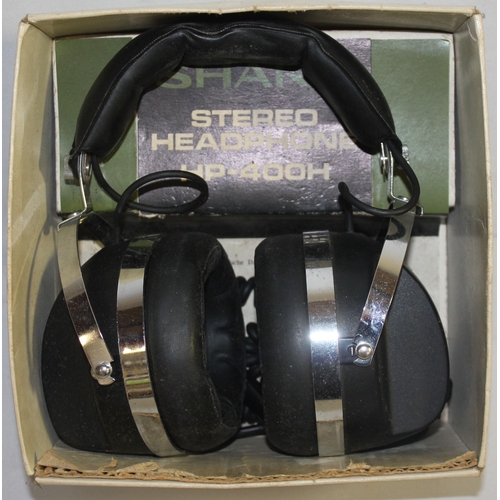 192 - PAIR OF SHARP HP-400H 2-WAY STEREO HEADPHONES