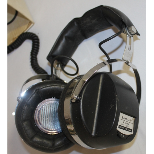 192 - PAIR OF SHARP HP-400H 2-WAY STEREO HEADPHONES