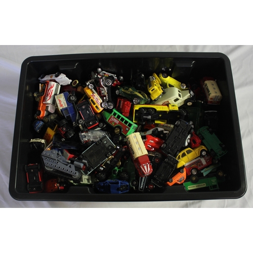 198 - BOX OF MODEL VEHICLES INCLUDING DIE CAST