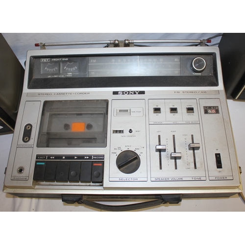 204 - SONY CF610 STEREO CASSETTE-CORDER