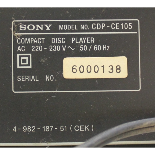 205 - SONY COMPACT DISC PLAYER WITH 1-BIT D/A CONVERTER