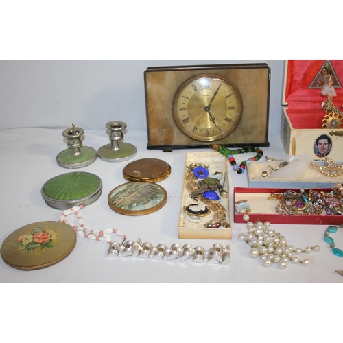 206 - BOX OF COSTUME JEWELLERY