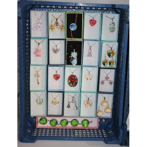 211 - 2 TRAYS OF COSTUME JEWELLERY