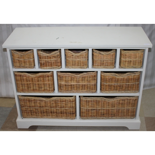 215 - 10 DRAWER BASKET CHEST