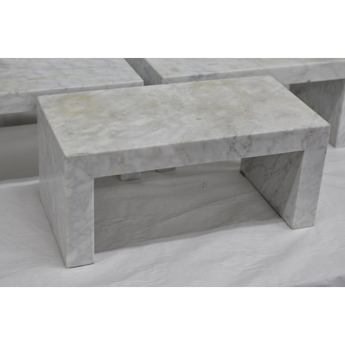 222 - 3 MARBLE TABLES