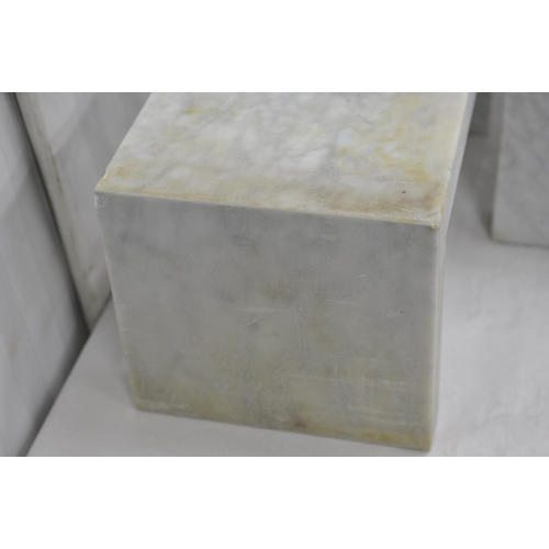 222 - 3 MARBLE TABLES
