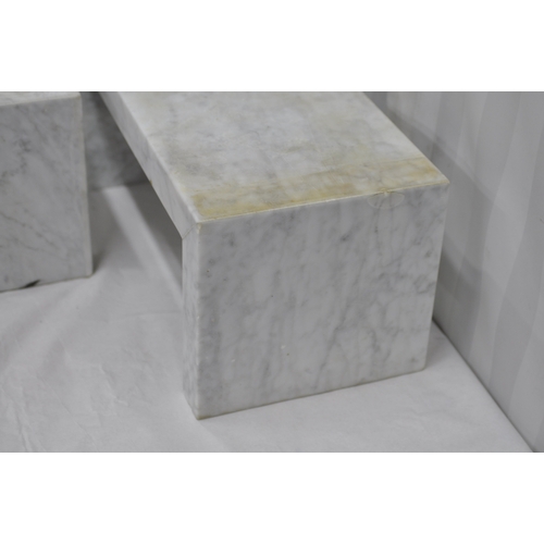 222 - 3 MARBLE TABLES