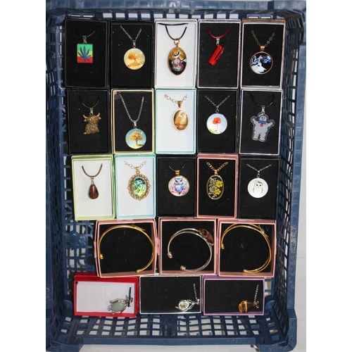 223 - 2 TRAYS OF COSTUME JEWELLERY