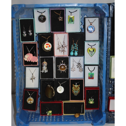 223 - 2 TRAYS OF COSTUME JEWELLERY