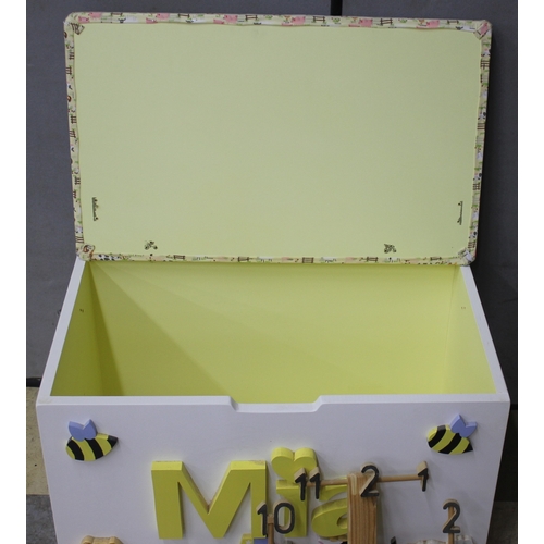 235 - WOODEN TOY BOX - 