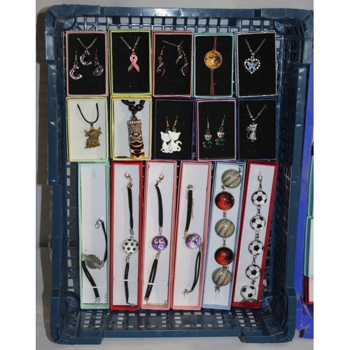 242 - 2 TRAYS OF COSTUME JEWELLERY