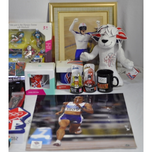 247 - BAG CONTAINING 2012 OLYMPICS MEMORABILIA