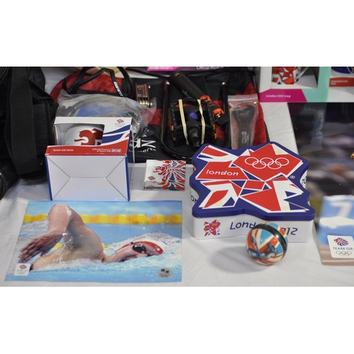 247 - BAG CONTAINING 2012 OLYMPICS MEMORABILIA
