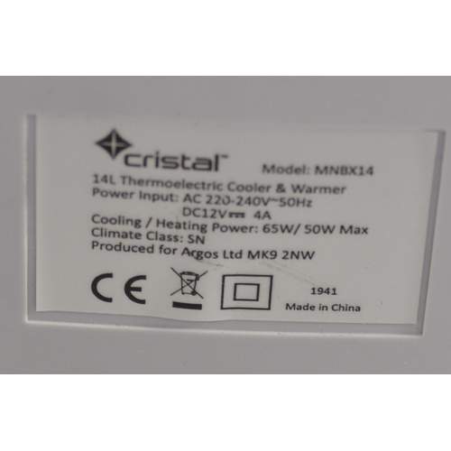 248 - CRISTAL COMPACT PORTABLE FRIDGE
