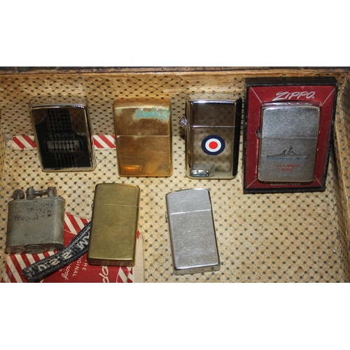 256 - BOX OF ZIPPO LIGHTERS