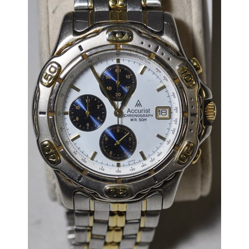 258 - ROTARY WATCH AND ACCURIST CHRONOGRAPH WATCH