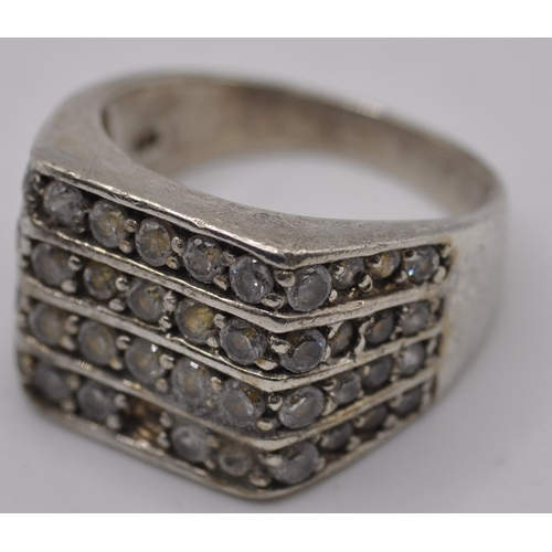 259 - BOX OF SILVER JEWELLERY