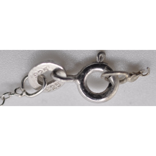 259 - BOX OF SILVER JEWELLERY